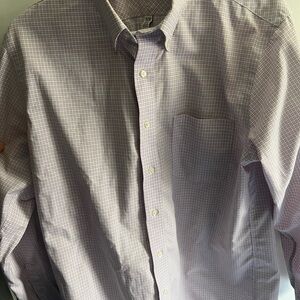 Men's Purple Checkered Shirt- Van Heusen